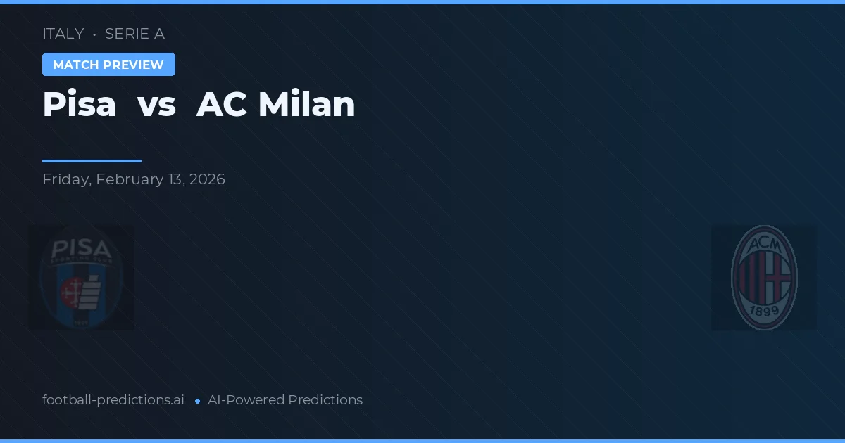Pisa vs AC Milan — matchtips och förhandstitt