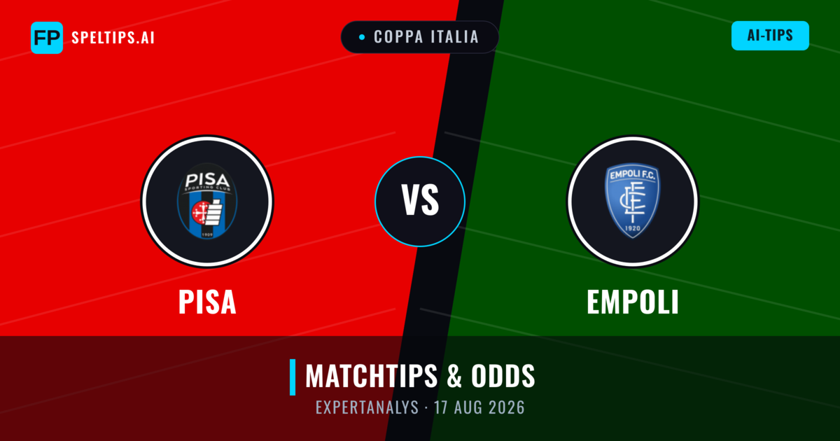 Pisa vs Empoli — matchtips och förhandstitt