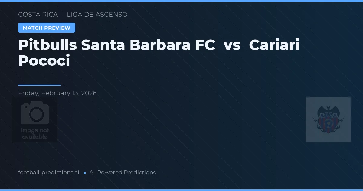 Pitbulls Santa Barbara FC vs Cariari Pococí — matchtips och förhandstitt