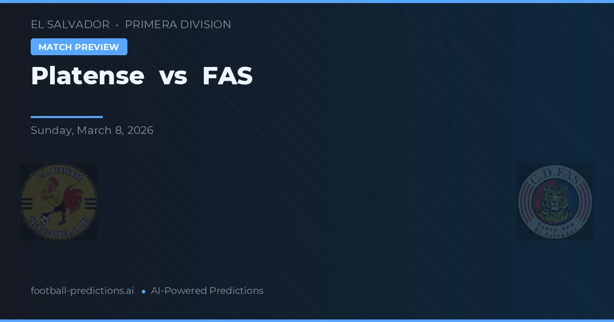 Platense vs FAS — matchtips och förhandstitt