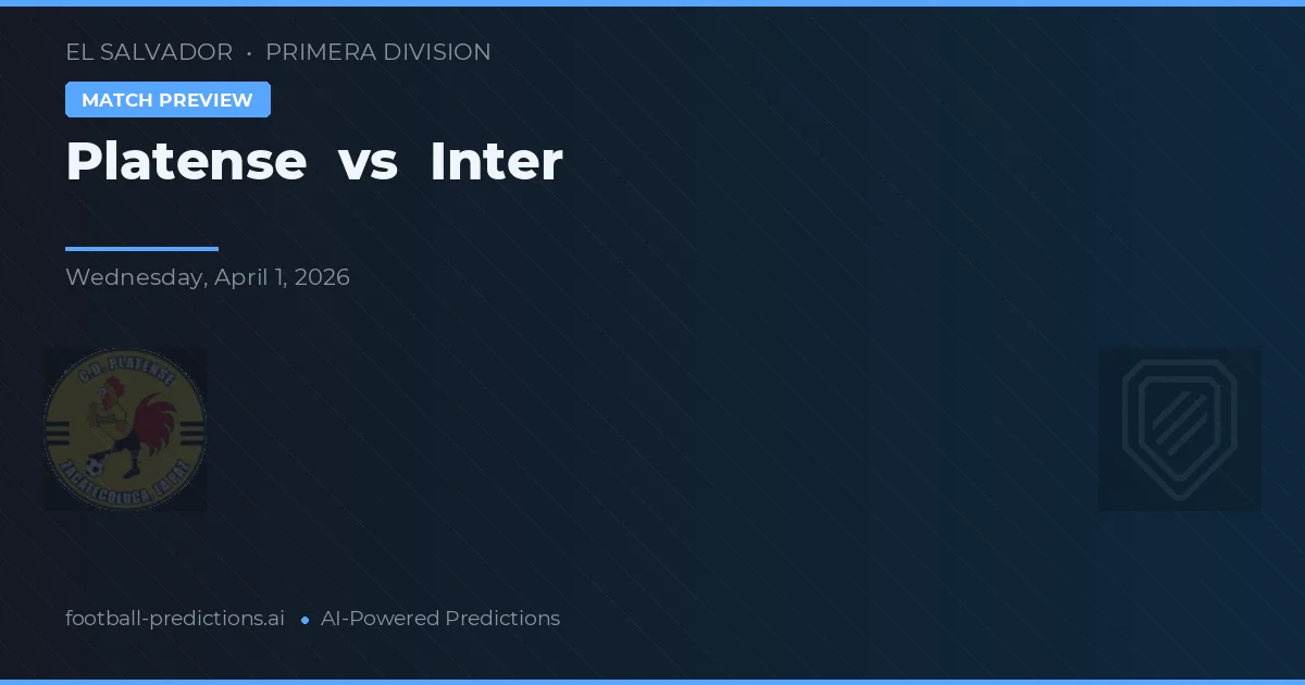 Platense vs Inter — matchtips och förhandstitt