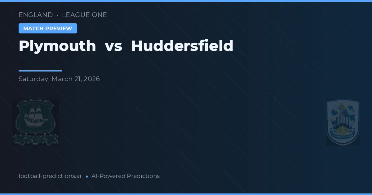 Plymouth vs Huddersfield — matchtips och förhandstitt