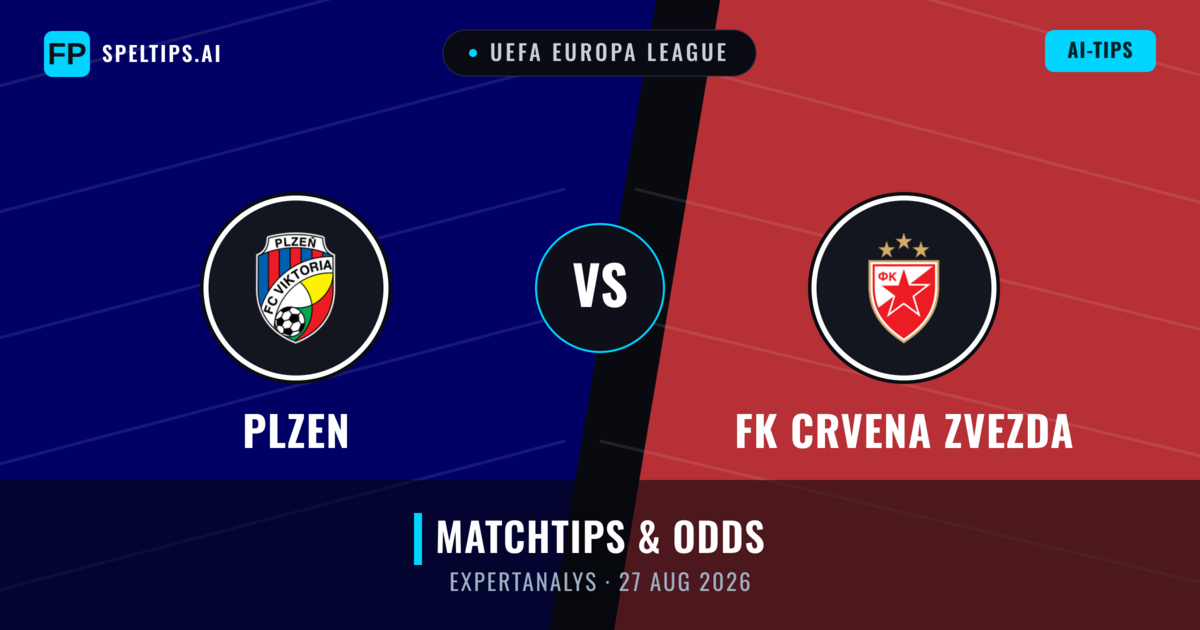 Plzen vs FK Crvena Zvezda — matchtips och förhandstitt