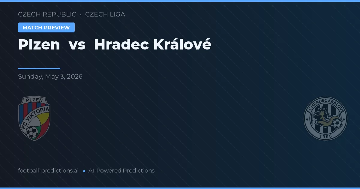 Plzen vs Hradec Králové — matchtips och förhandstitt