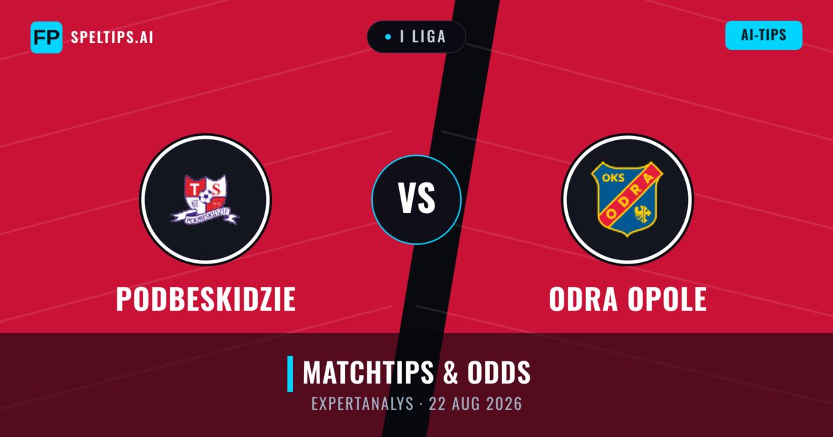 Podbeskidzie vs Odra Opole — matchtips och förhandstitt