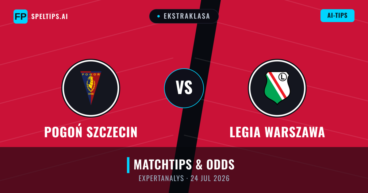 Pogoń Szczecin vs Legia Warszawa — matchtips och förhandstitt