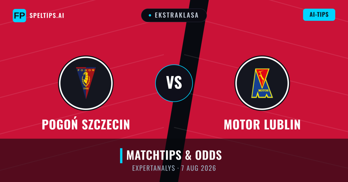 Pogoń Szczecin vs Motor Lublin — matchtips och förhandstitt