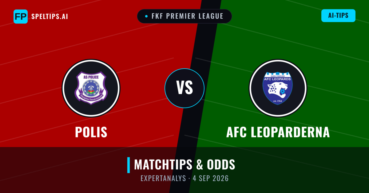 Polis vs AFC Leoparderna — matchtips och förhandstitt