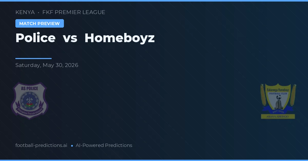 Polis vs Homeboyz — matchtips och förhandstitt