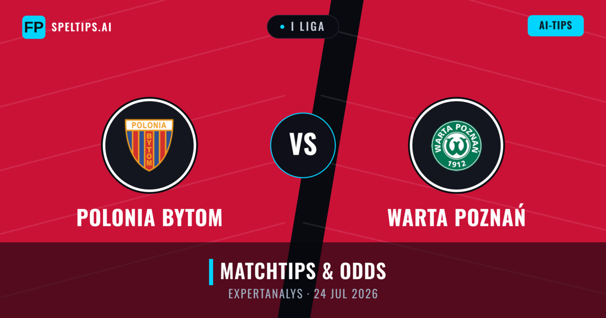 Polonia Bytom vs Warta Poznań — matchtips och förhandstitt
