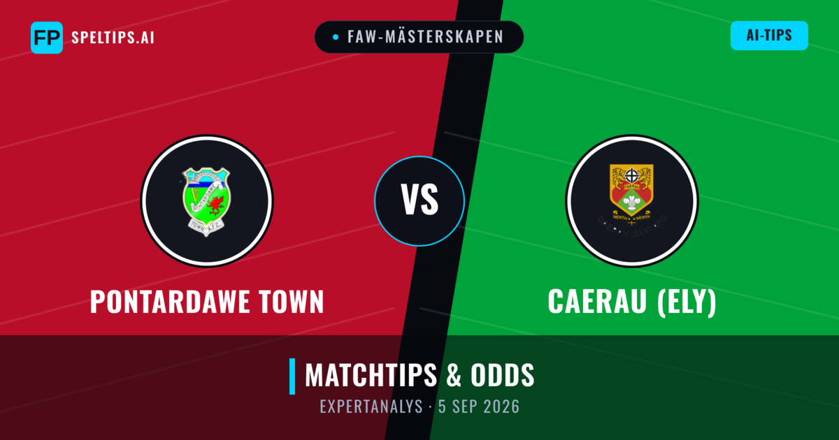 Pontardawe Town vs Caerau (Ely) — matchtips och förhandstitt