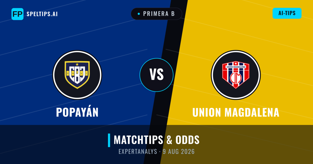 Popayán vs Union Magdalena — matchtips och förhandstitt