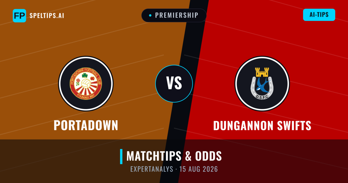 Portadown vs Dungannon Swifts — matchtips och förhandstitt