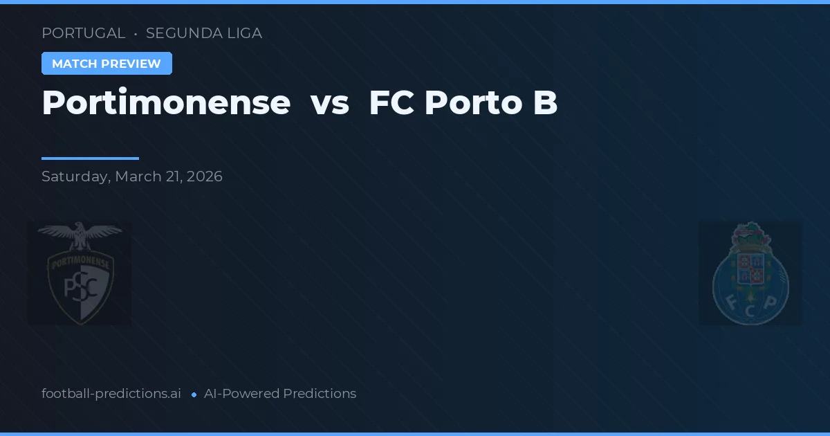 Portimonense vs FC Porto B — matchtips och förhandstitt