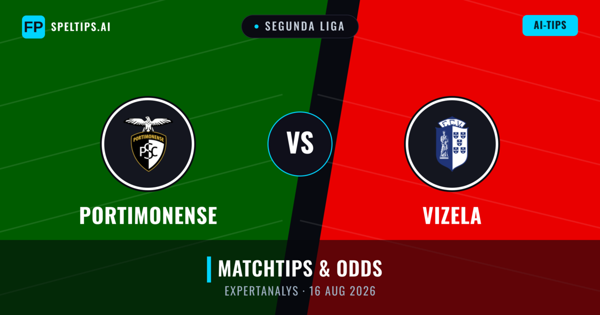 Portimonense vs Vizela — matchtips och förhandstitt