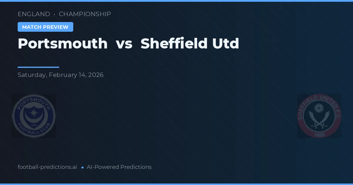 Portsmouth vs Sheffield Utd — matchtips och förhandstitt