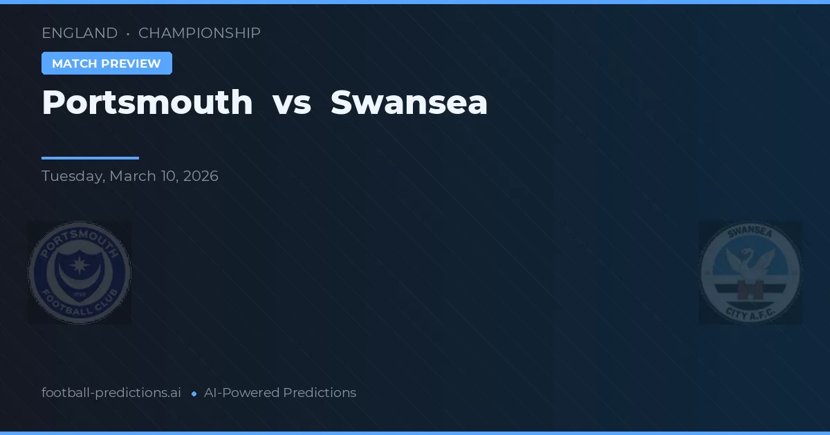 Portsmouth vs Swansea — matchtips och förhandstitt