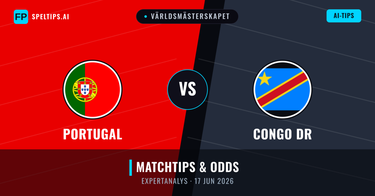 Portugal vs Congo DR — matchtips och förhandstitt