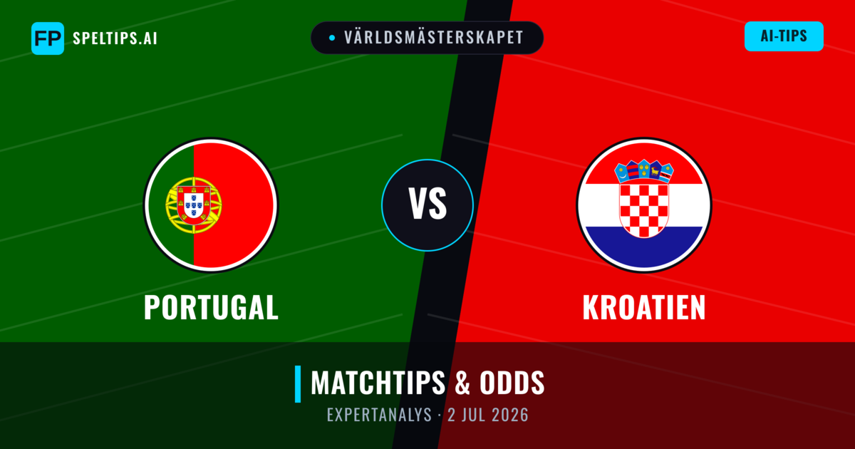 Portugal vs Kroatien — matchtips och förhandstitt