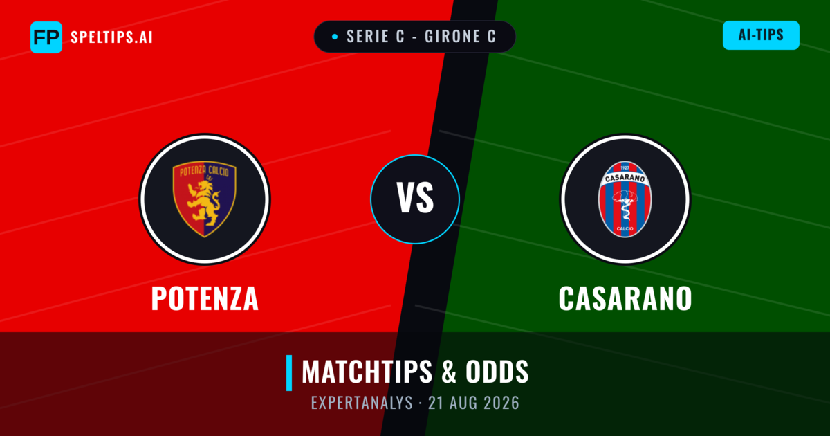 Potenza vs Casarano — matchtips och förhandstitt