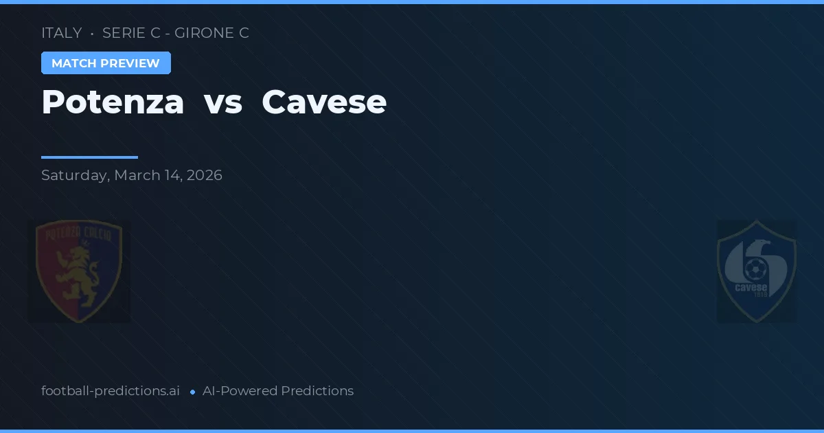 Potenza vs Cavese — matchtips och förhandstitt