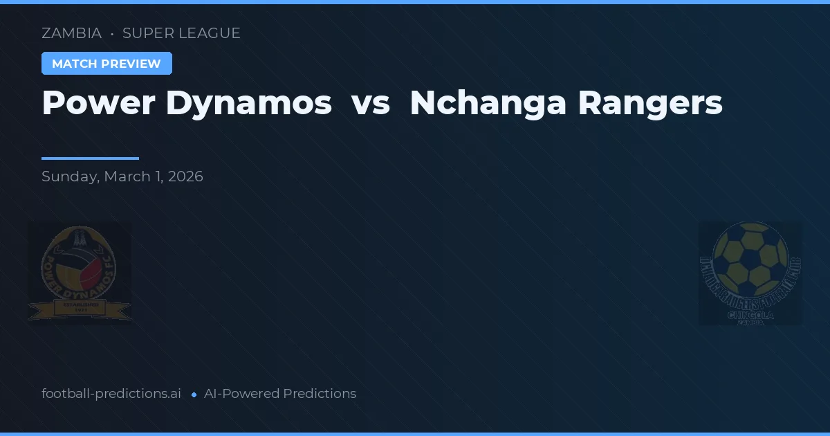 Power Dynamos vs Nchanga Rangers — matchtips och förhandstitt