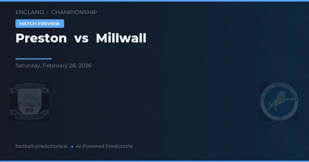 Preston vs Millwall — matchtips och förhandstitt