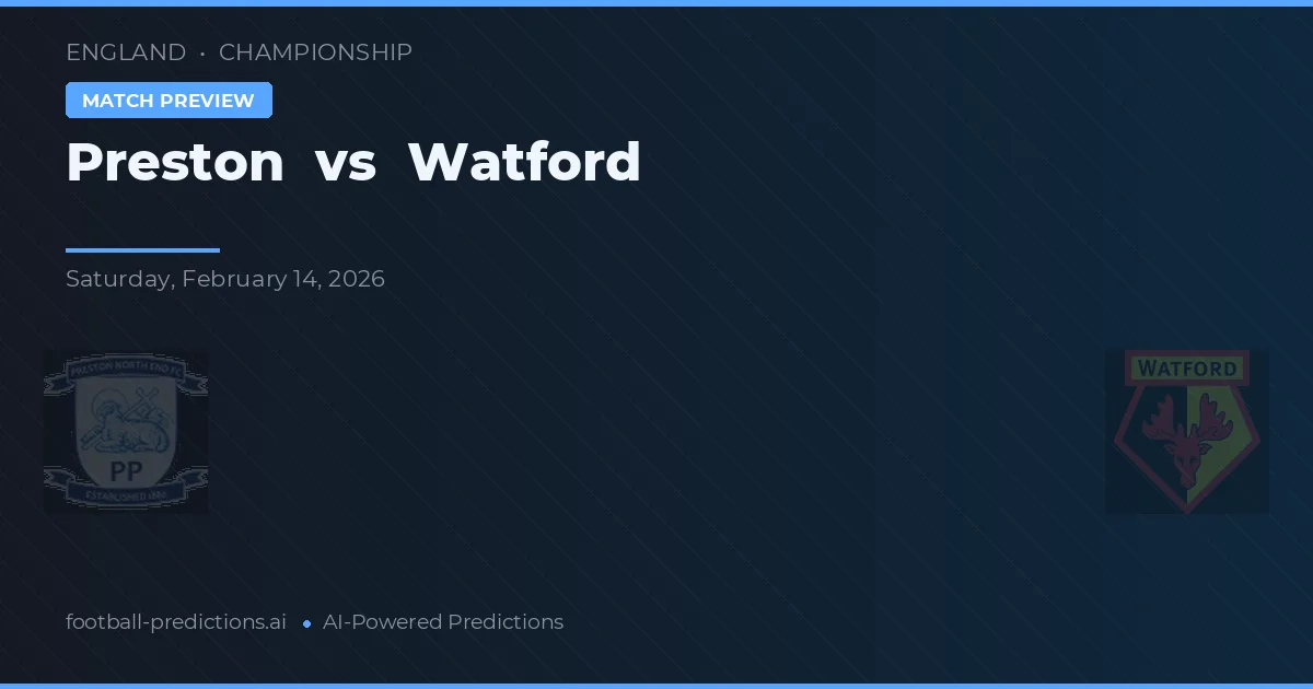 Preston vs Watford — matchtips och förhandstitt