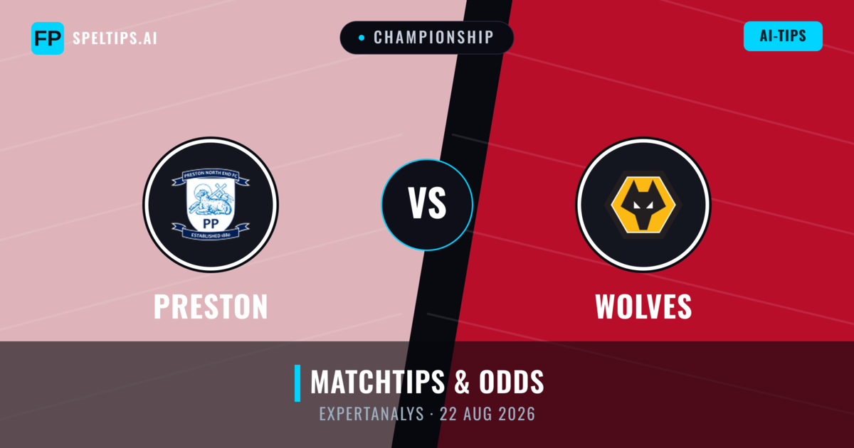 Preston vs Wolves — matchtips och förhandstitt