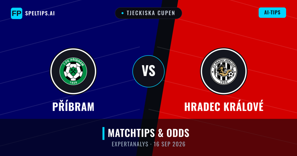 Příbram vs Hradec Králové — matchtips och förhandstitt
