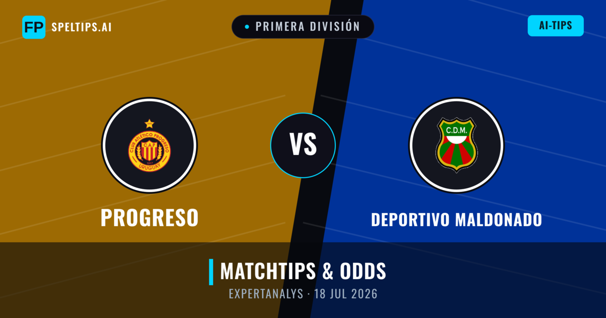 Progreso vs Deportivo Maldonado — matchtips och förhandstitt