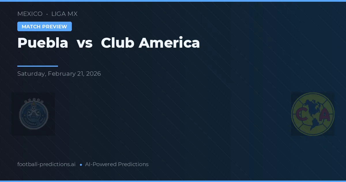 Puebla vs Club America — matchtips och förhandstitt