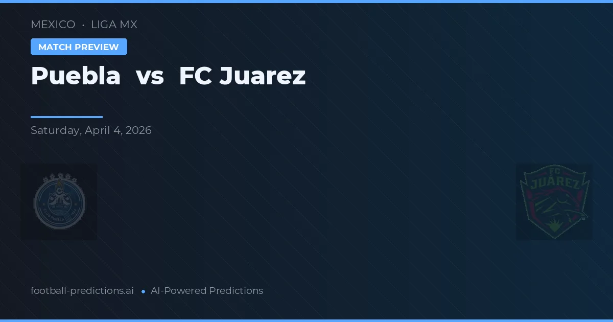 Puebla vs FC Juarez — matchtips och förhandstitt