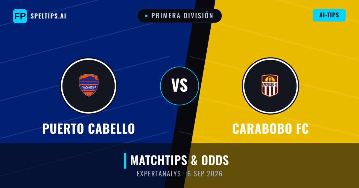 Puerto Cabello vs Carabobo FC — matchtips och förhandstitt