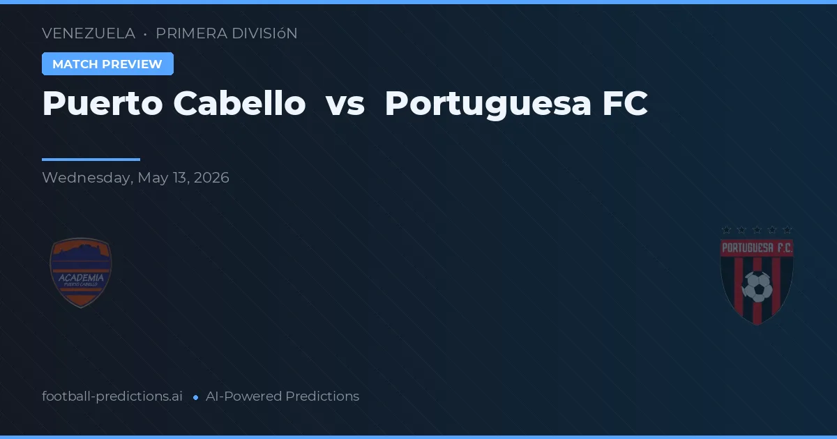 Puerto Cabello vs Portuguesa FC — matchtips och förhandstitt