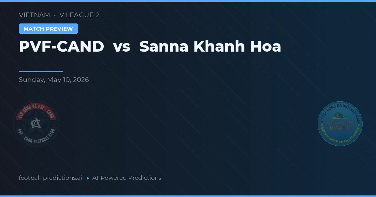 PVF-CAND vs Sanna Khánh Hòa — matchtips och förhandstitt