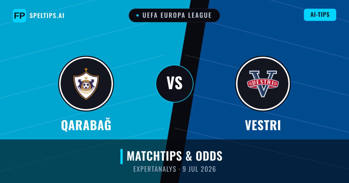 Qarabağ vs Vestri — matchtips och förhandstitt