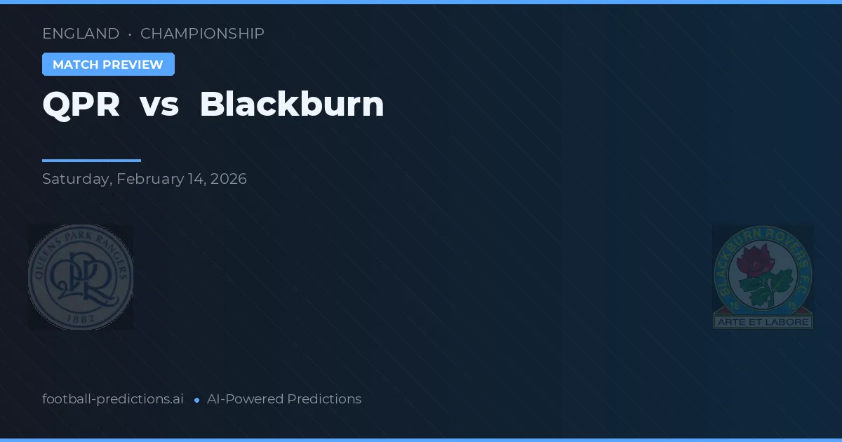 QPR vs Blackburn — matchtips och förhandstitt