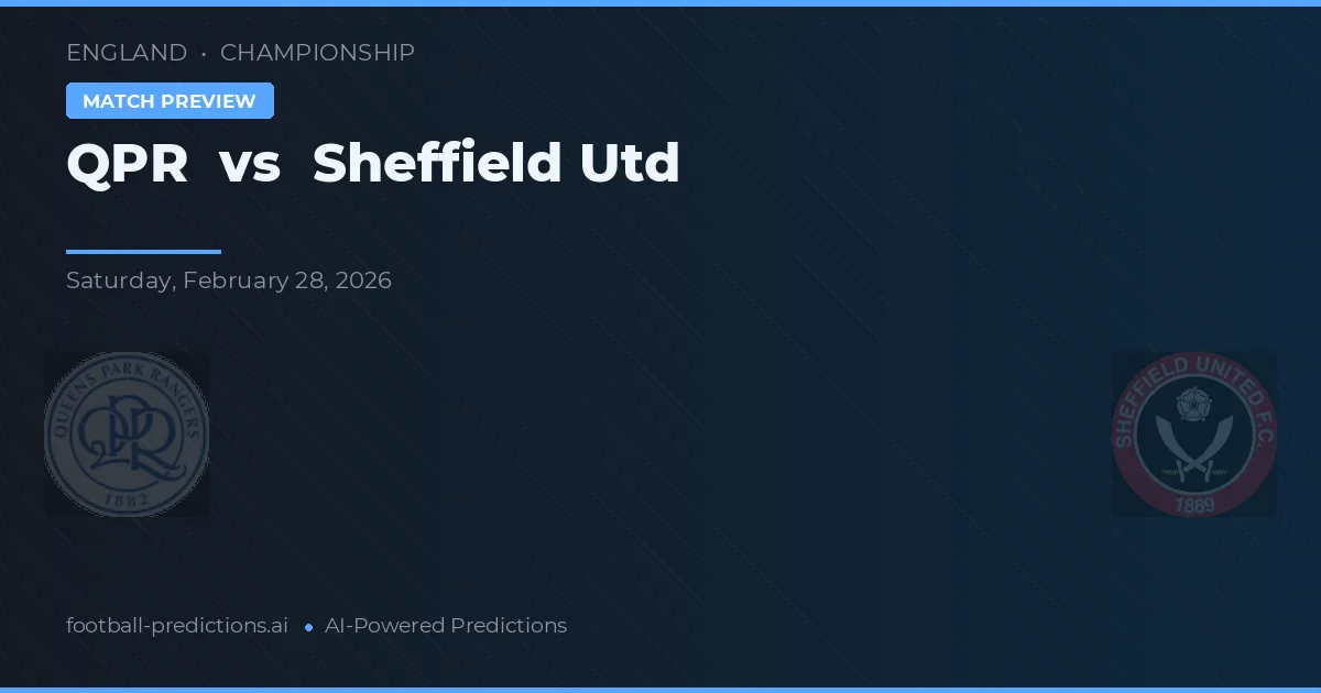 QPR vs Sheffield Utd — matchtips och förhandstitt