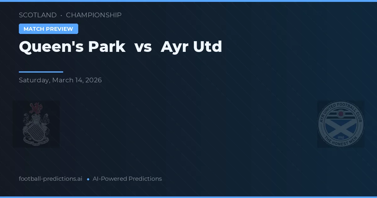 Queen's Park vs Ayr United — matchtips och förhandstitt