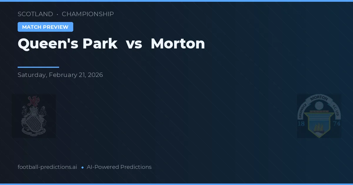 Queen's Park vs Morton — matchtips och förhandstitt