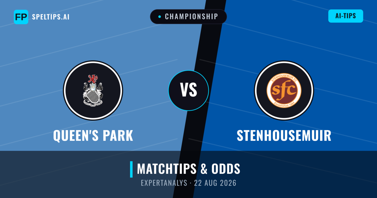 Queen's Park vs Stenhousemuir — matchtips och förhandstitt