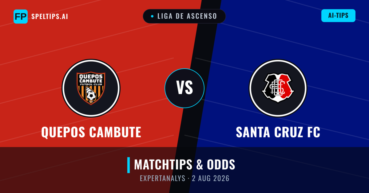 Quepos Cambute vs Santa Cruz FC — matchtips och förhandstitt