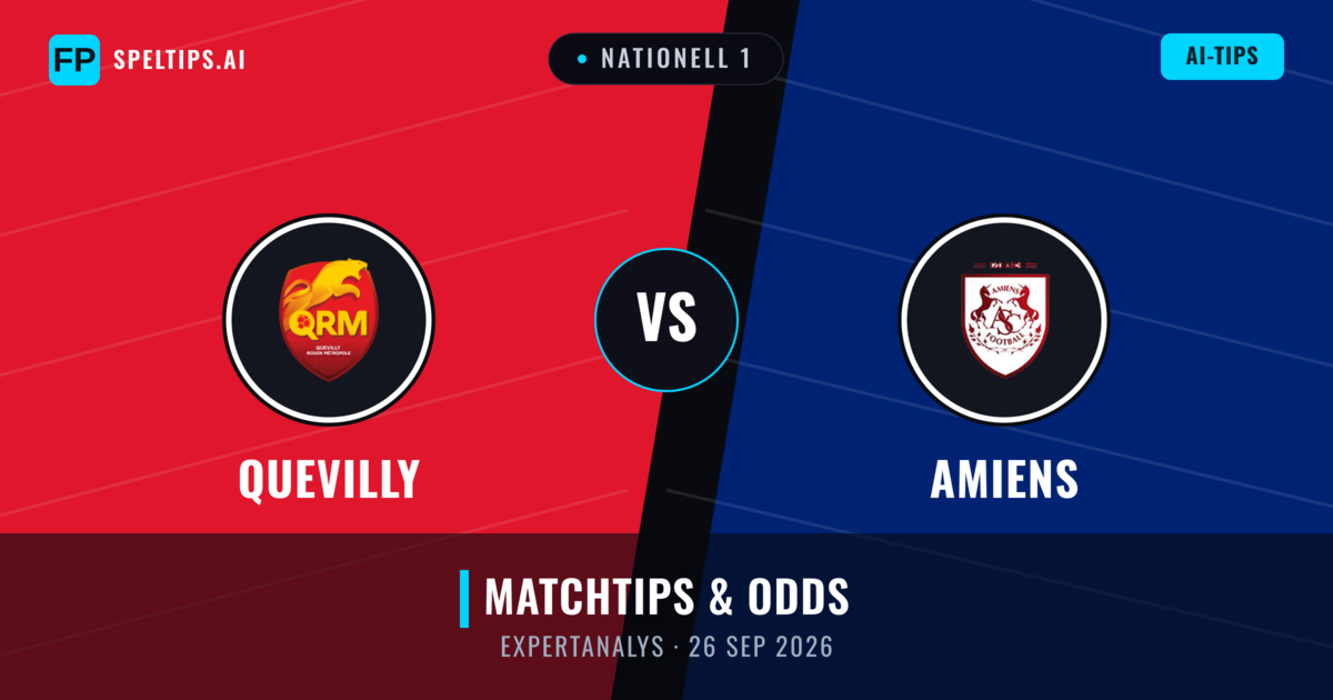 Quevilly vs Amiens — matchtips och förhandstitt