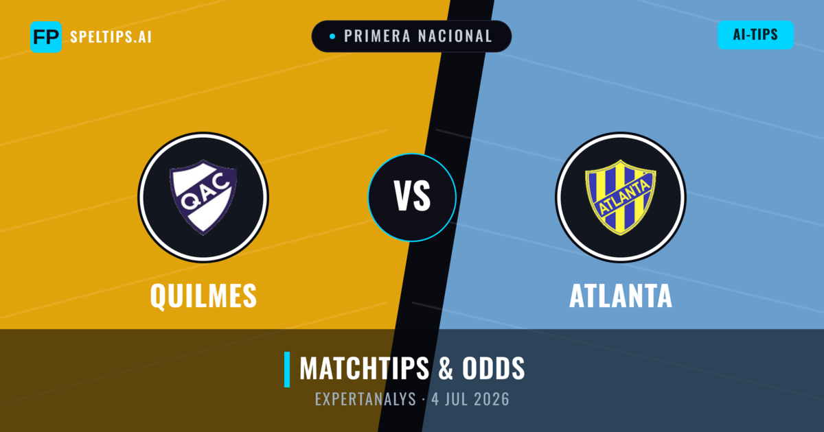 Quilmes vs Atlanta — matchtips och förhandstitt