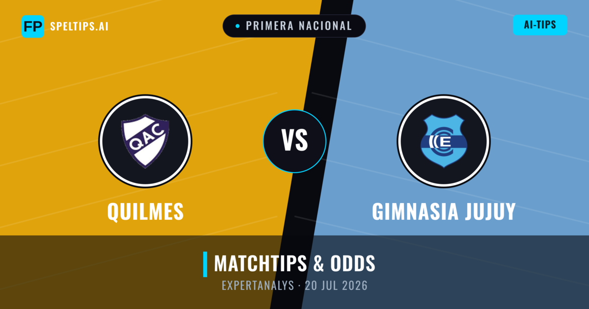 Quilmes vs Gimnasia Jujuy — matchtips och förhandstitt