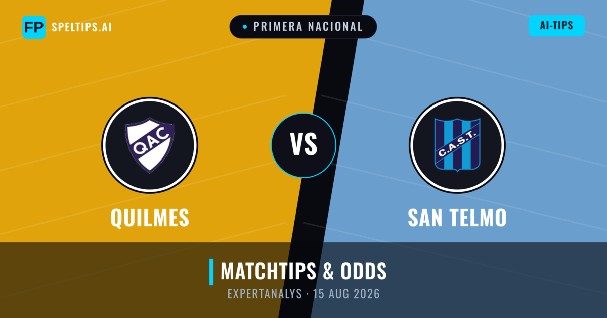 Quilmes vs San Telmo — matchtips och förhandstitt