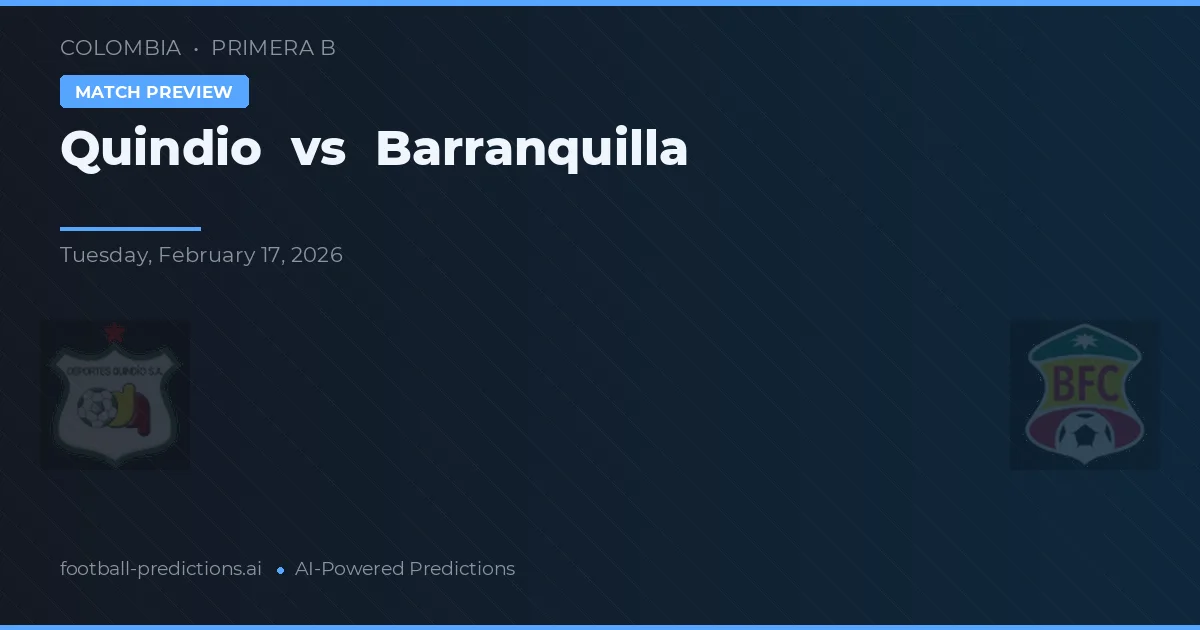 Quindío vs Barranquilla — matchtips och förhandstitt