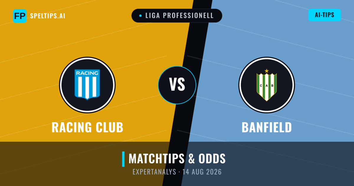 Racing Club vs Banfield — matchtips och förhandstitt