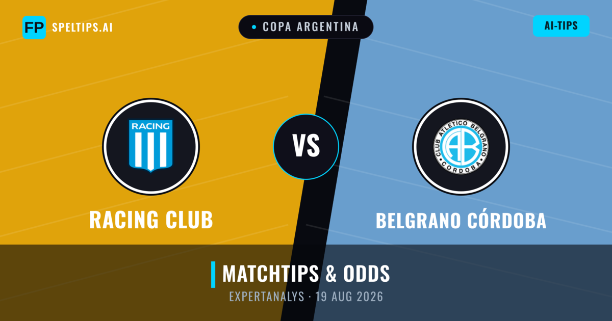 Racing Club vs Belgrano Córdoba — matchtips och förhandstitt